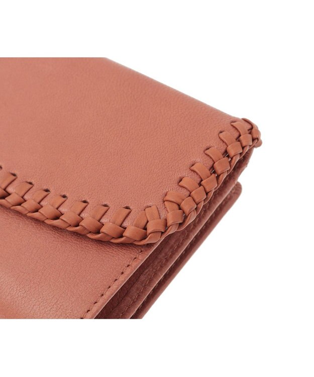 genten ウールシープソフト 二つ折り財布 チャ