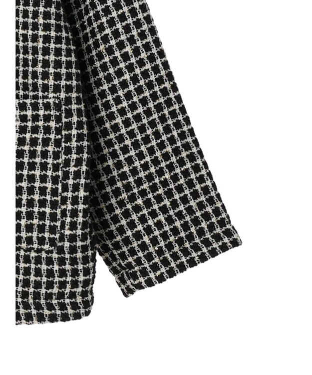 Green Parks ・ＥＬＥＮＣＡＲＥ　ＤＵＥ　ツィードノーカラージャケット Black