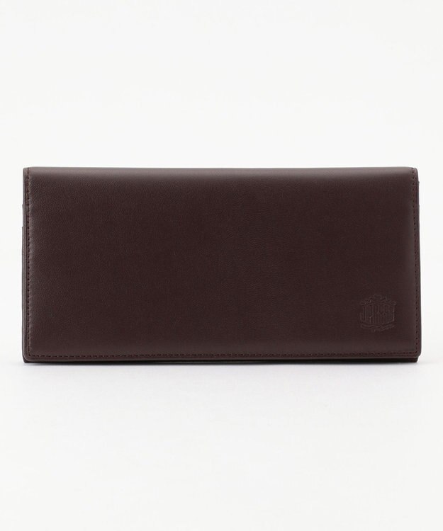 J.PRESS MEN 【MORPHO×J.PRESS】シープゴート 長財布(ササマチ束入・小銭入れなし) ダークブラウン系