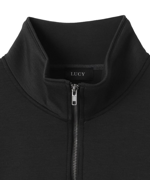 WEGO KEEPWARM　BIGハーフZIPプルオーバー ブラック中濃色