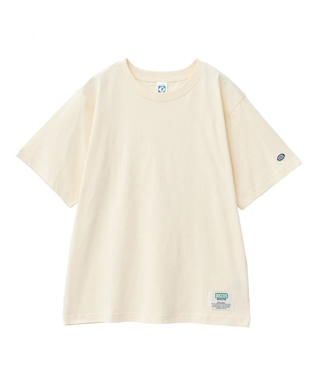 AMERICAN HOLIC DISCUS パウダーブリーチ加工Tシャツ Ivory