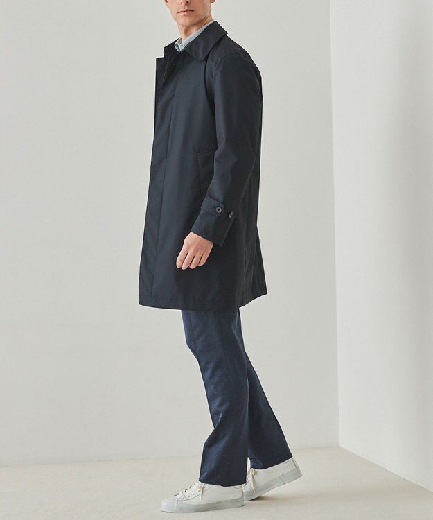 GOTAIRIKU 【防水/軽量/シワになりにくい】ラスタードビーメモリーラミネーションコート_ ステンカラー(24年モデル) ネイビー系8