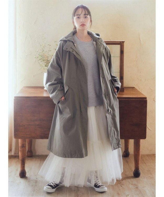 earth music&ecology マルチｗａｙモッズコート Khaki