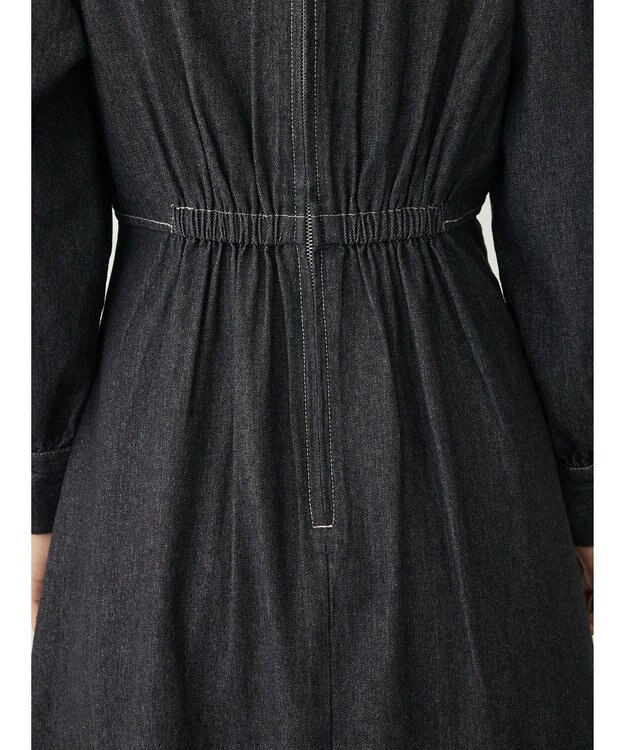 Green Parks ・ＥＬＥＮＣＡＲＥ　ＤＵＥウエストタックデニムワンピース Black