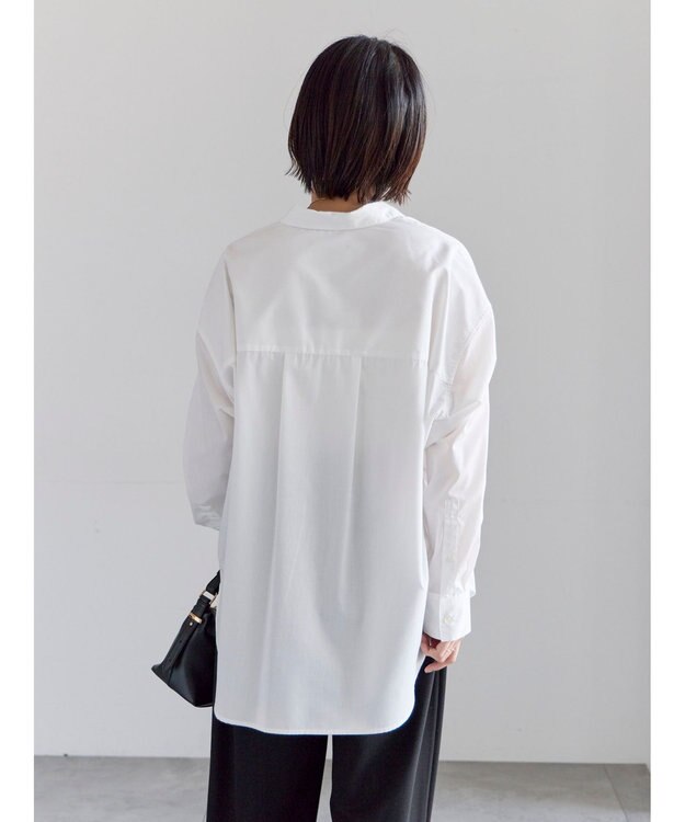 Te chichi ポイント刺繍シャツ オフホワイト