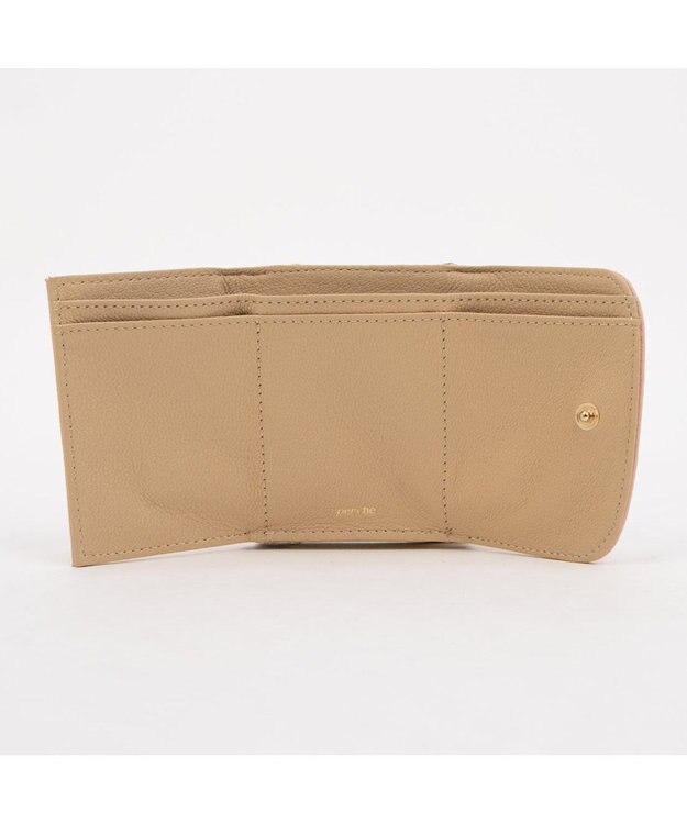 UNBILLION ペルケ perche / アクリル玉三つ折りミニサイフ ライトピンクドット