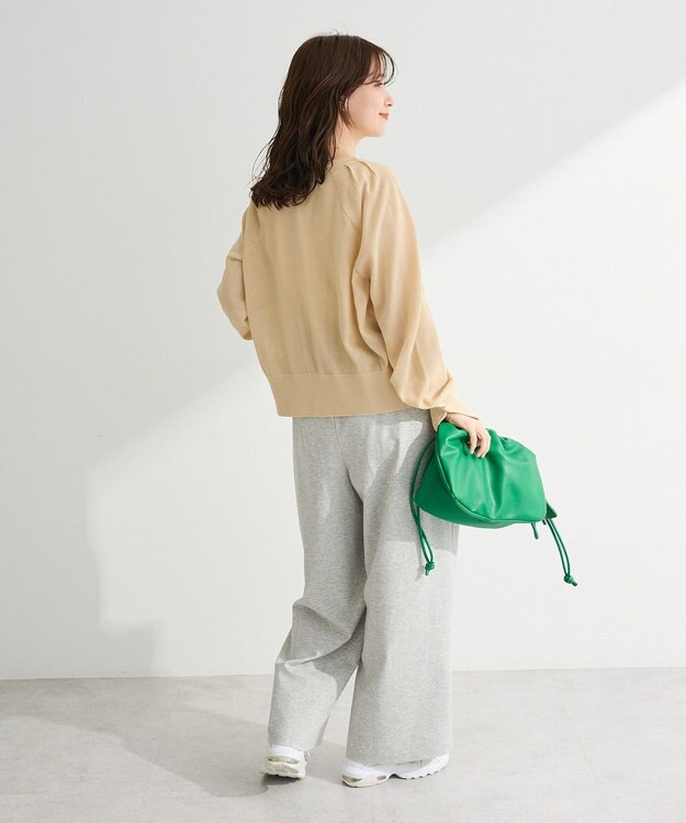 Green Parks 【しのばせカーデ】ポケッタブルＵＶカットニットカーディガン Beige