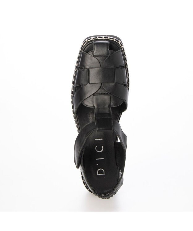 MODE ET JACOMO <D'ICI>ボリュームソールグルカサンダル ブラック