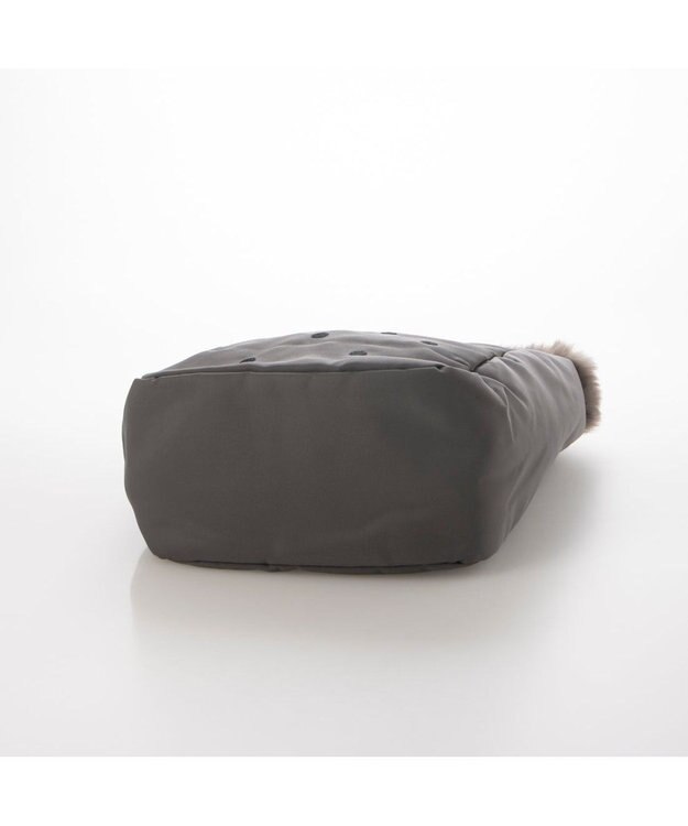 UNBILLION カシュカシュ cachecache / エコファーワンハンドルドット刺繍トート GY