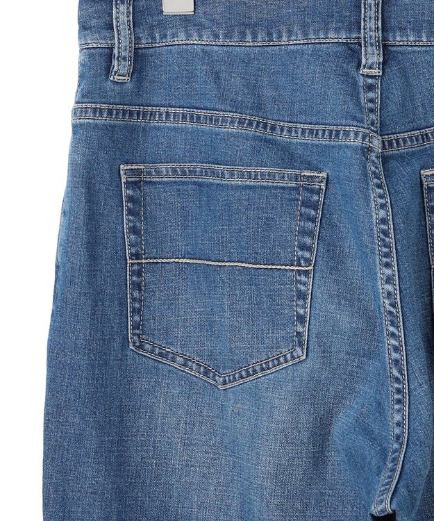 ICB 【先行予約】 ライトストレッチデニム ストレートパンツ ブルーデニム