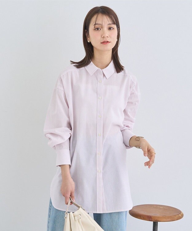 earth music&ecology サッカーレギュラーシャツ Pink