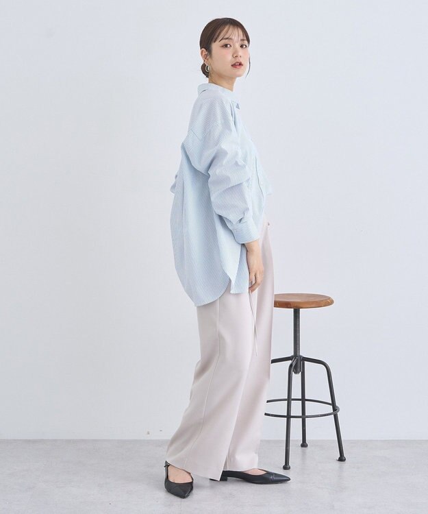 earth music&ecology サッカーレギュラーシャツ Blue