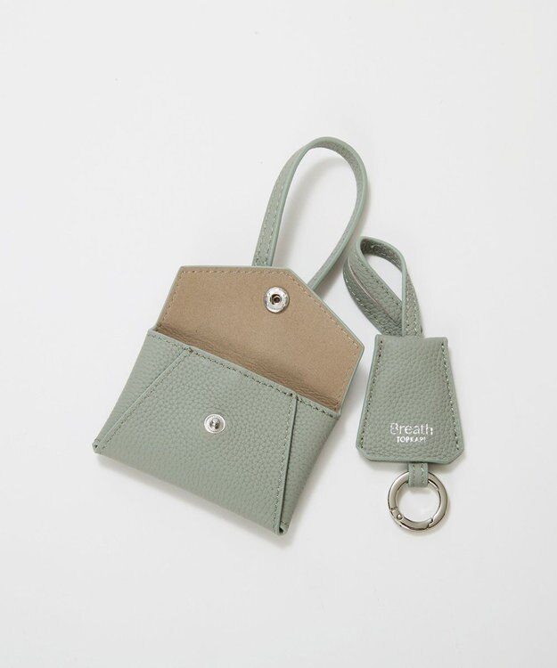 TOPKAPI 【Breath TOPKAPI】DUAL デュアル シュリンクレザー バイカラー トートバッグ チャーム付き グレージュ