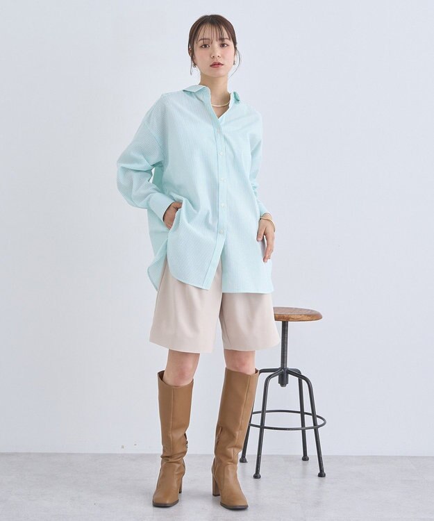 earth music&ecology サッカーレギュラーシャツ Pink