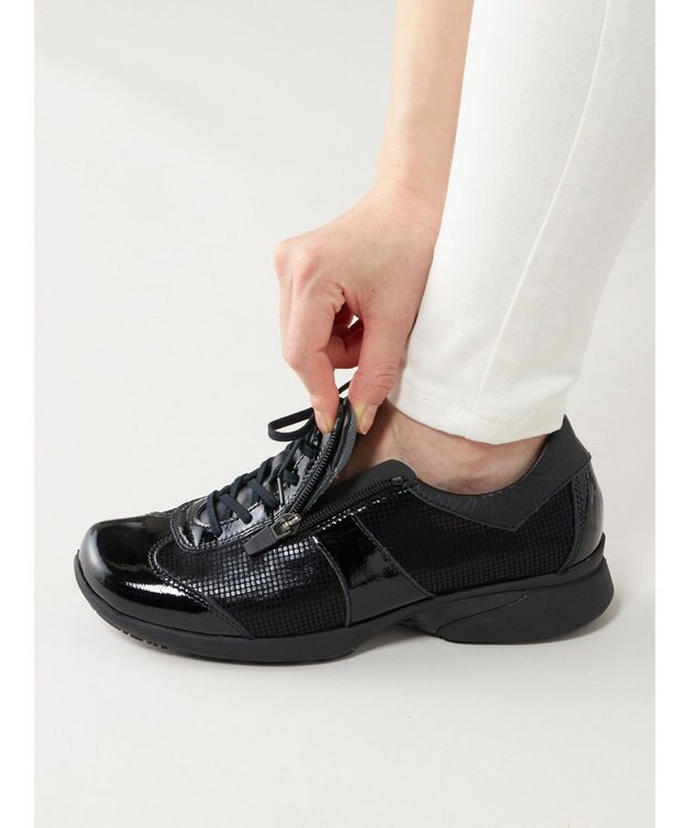 ASICS WALKING ペダラウォーキングシューズ 2E ヒール高3.0cm ブラック系