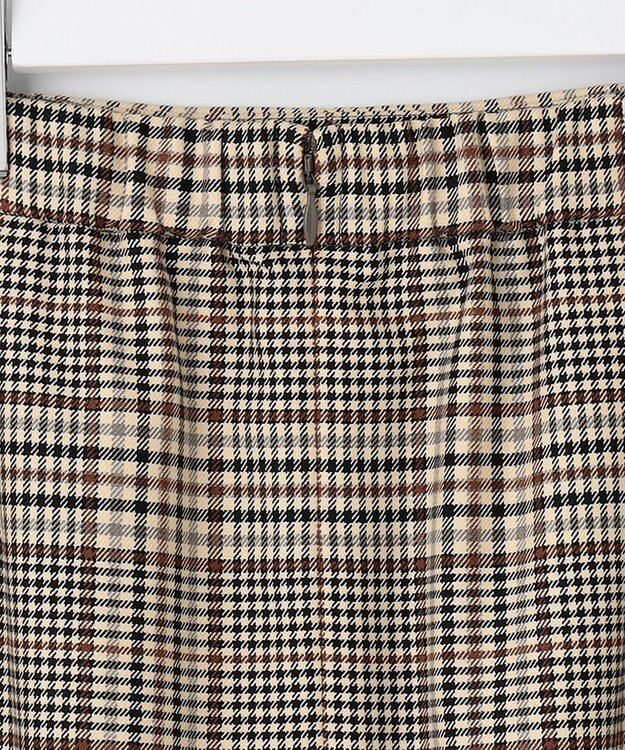 J.PRESS LADIES 【洗える】PL/Visストレッチチェック スカート ベージュ系3