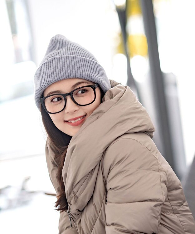 MOONBAT 【洗える】伸縮性に優れたストレスフリー ニット帽 ゆったり サックスブルー