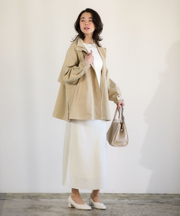 Green Parks 撥水加工Ａラインマウンテンパーカー Beige