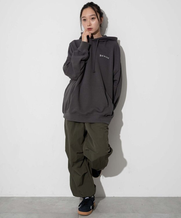 WEGO 【ユニセックス着用ITEM】別注NEW　JACKグラフィックプルパーカー スミクロ