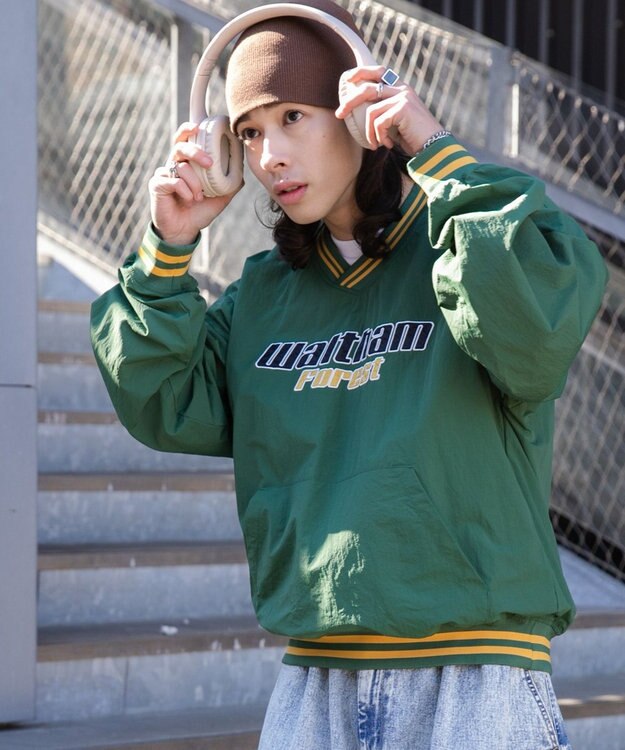 WEGO ナイロンプルオーバー ダークグリーン