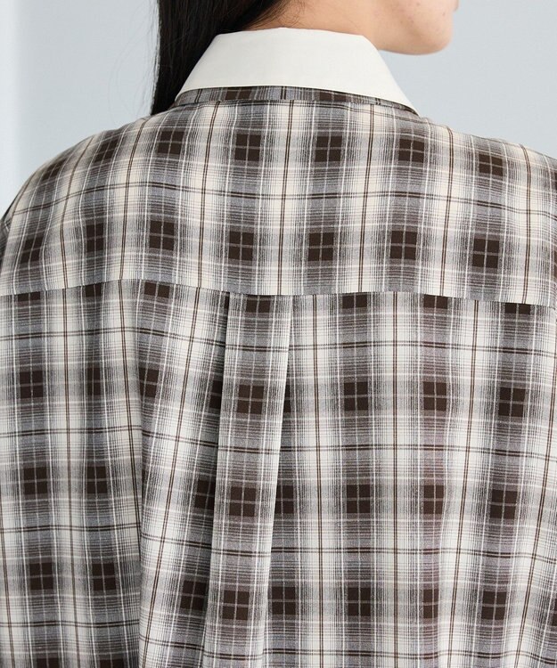 CRAFT STANDARD BOUTIQUE レイヤードライクチェックシャツ Brown