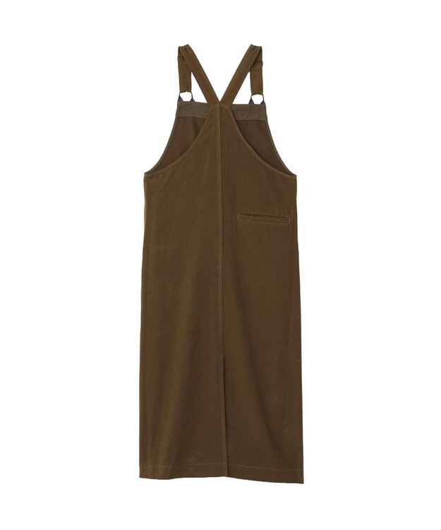 CRAFT STANDARD BOUTIQUE フロントジップジャンパースカート Brown