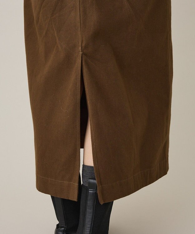 CRAFT STANDARD BOUTIQUE フロントジップジャンパースカート Brown