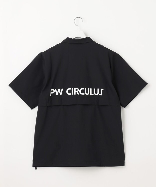 PW CIRCULUS 【機能性素材 TM ICE 使用】【MEN】ハーフジップ シャツ ブラック系