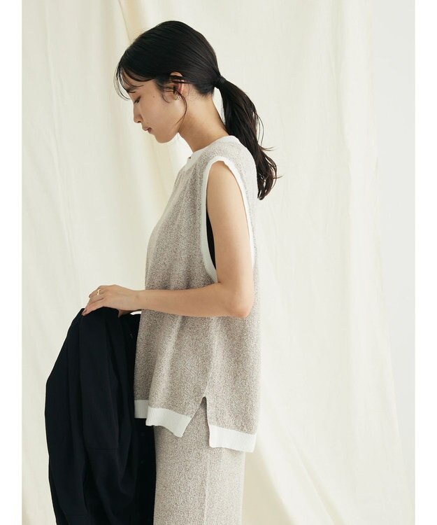 CRAFT STANDARD BOUTIQUE リンクス編みニットベスト Ivory
