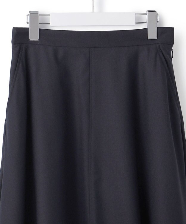 23区 【セットアップ対応】TWサキソニー フレア スカート ネイビー系