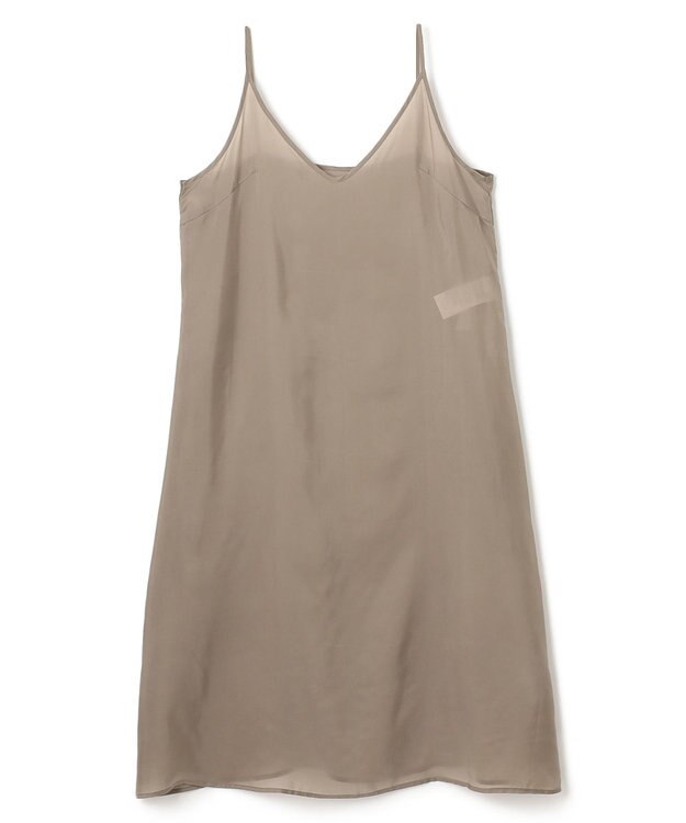 BEIGE， 【洗える/接触冷感/速乾/UVケア対応】BATEAU / フレンチスリーブAラインタックワンピース Taupe