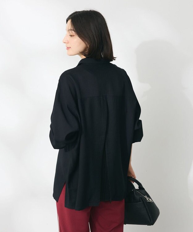 CRAFT STANDARD BOUTIQUE バックプリーツシャツ Black
