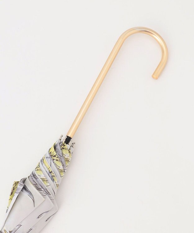 ANY SIS 【WEB限定】晴雨兼用アクアラインフラワー 長傘 ライトグレー系