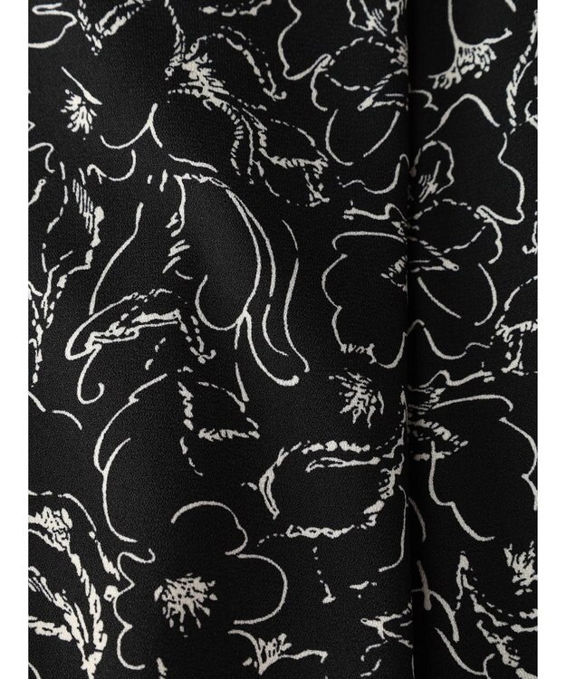 earth music&ecology 切替フラワースカート Black