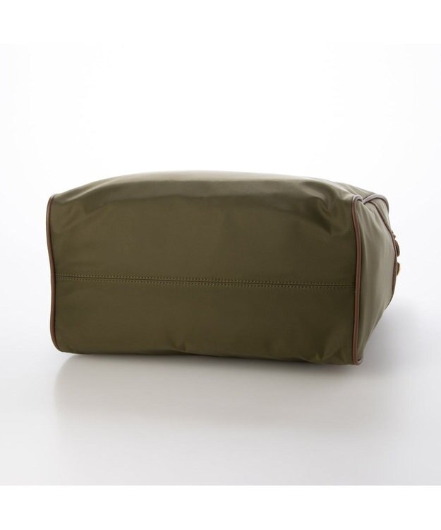 UNBILLION ペルケ perche / ナイロン牛革付属テープショルダー2wayボストンL カーキ