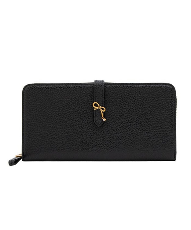 LANVIN en Bleu リュバン ラウンド長財布 ブラック