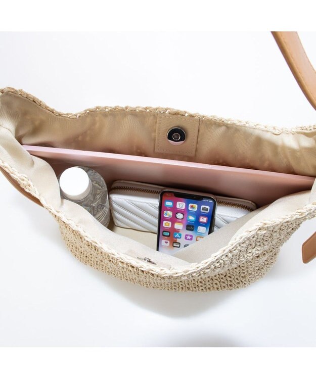 UNBILLION カシュカシュ cachecache / フリーハンドルクロッシュトート カゴバッグ キャメル