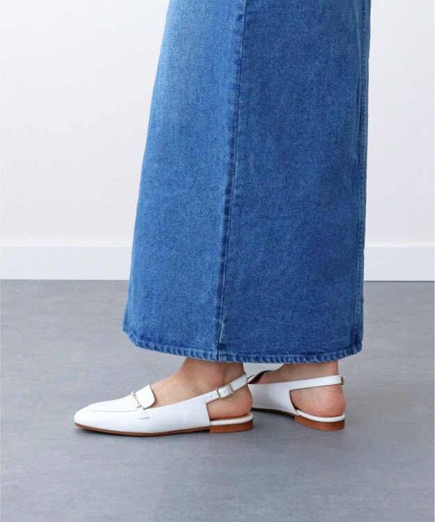 INTER-CHAUSSURES 【FABIO RUSCONI】ビットモカバックバンドパンプス ホワイト