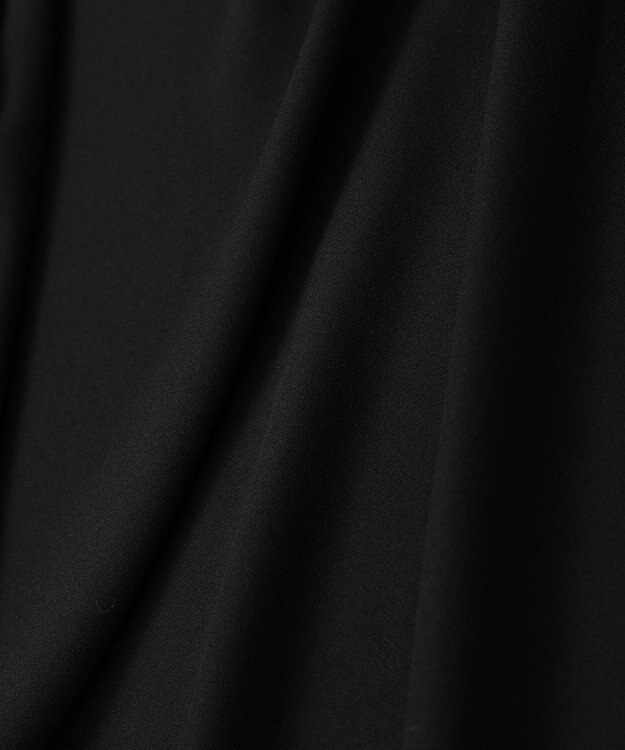 Green Parks Ｏ．袖プリーツブラウス Black