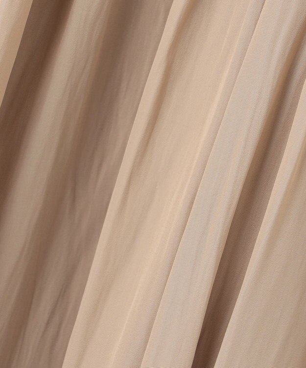 組曲 L 【WEB限定カラーあり】ギャザーライトデシン パンツ ベージュ系