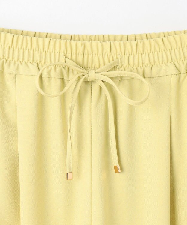 ANY 【ウエストゴム】イージーケアライトストレッチテーパードパンツ イエロー