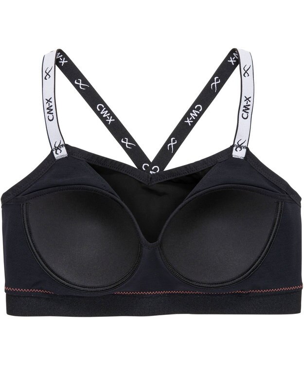 CW-X 【WOMEN】 スポーツブラ CHUMS (チャムス)コラボ キャンプ・アウトドアなどにおすすめ 吸汗速乾(本体) 汗消臭(本体) LNY110 /ワコール ブラック