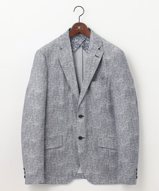 JOSEPH ABBOUD 【驚きの多機能】ドライサッカー ジャケット ライトグレー系