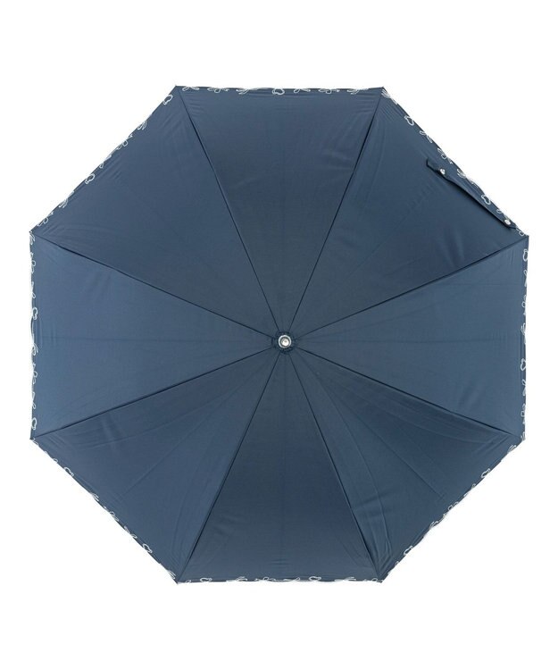 MOONBAT estaa 晴雨兼用 長傘 ハートエンブロイダリー 日傘 遮光 遮熱 UV ディープブルー