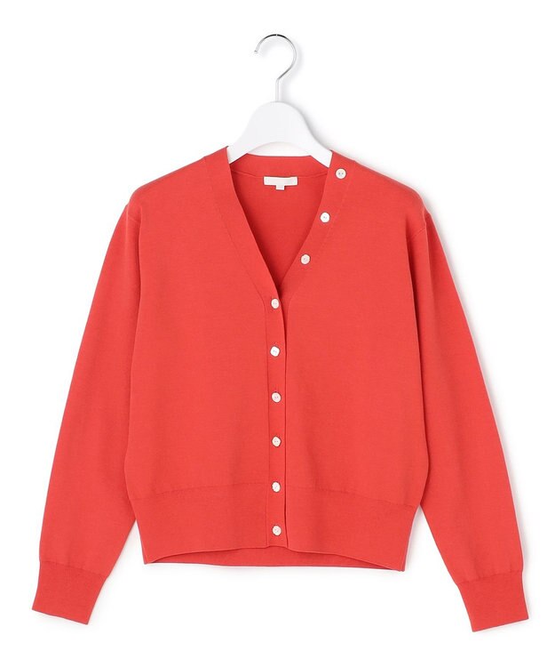 23区 S 【R(アール)】アイスニット Vネック カーディガン オレンジ系