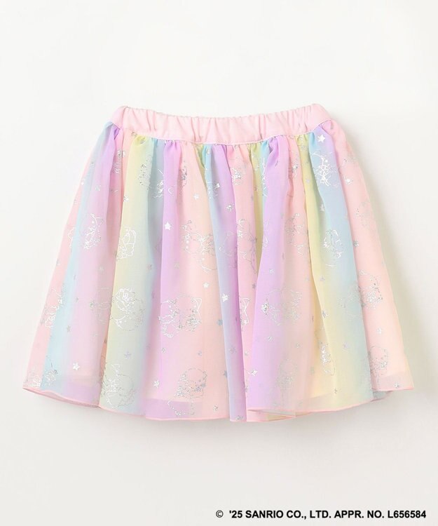 ANY KIDS 【any FAM× リトルツインスターズ 】キキ＆ララ シフォンスカート ピンク