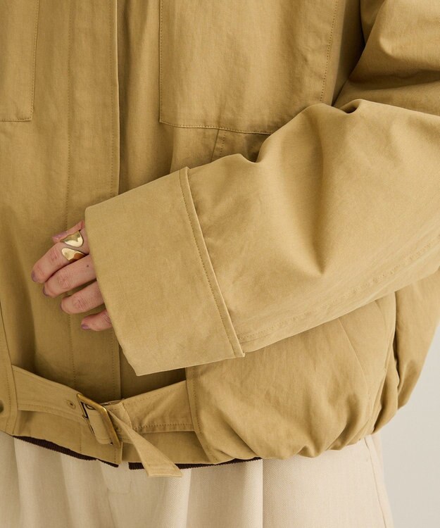 CRAFT STANDARD BOUTIQUE ジップアップミリタリージャケット Beige