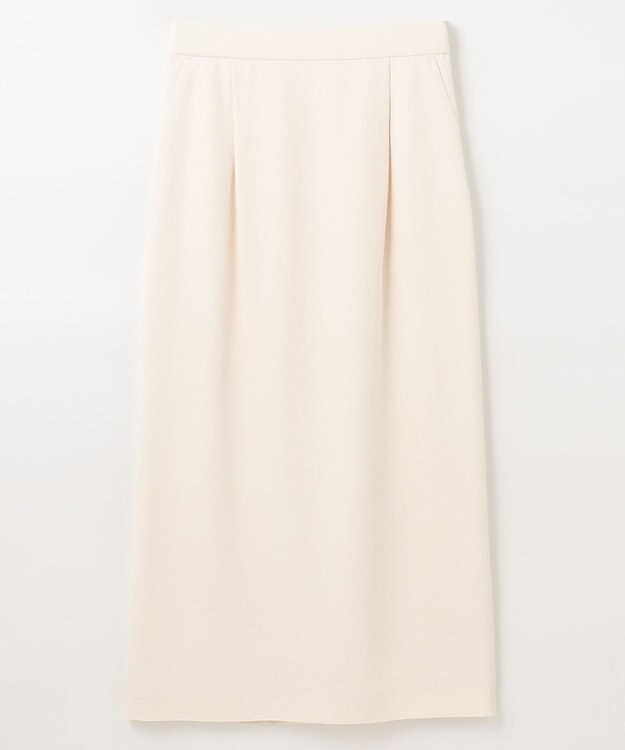 NAVE 【ReNAVE　洗える】アセテートギャバスカート オフホワイト