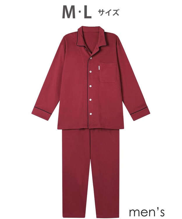 ワコール／睡眠科学 メンズ パジャマ 綿100%(本体) あったか 長袖 長ズボン YGW451 睡眠科学／ワコール