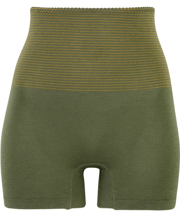 WACOAL ボーイレングスショーツ 腹巻パンツ からだの動きにフィット 保温性(身生地) 一枚ばき可 レディース PPL572 /ワコール オリーブ